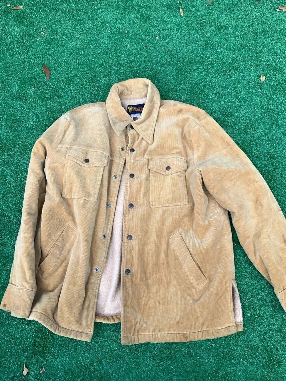 Vintage Hi-Gear Corduroy Sherpa Lined Jacket, Size XL — Made in Japan